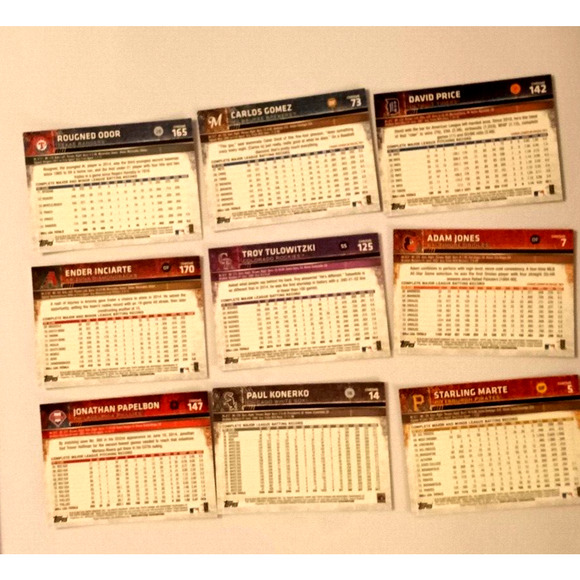 9 2015 Topps Chrome Baseball Cards - Picture 8 of 16